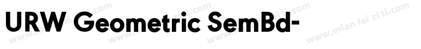 URW Geometric SemBd字体转换